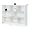 Costway 3-tier Open Bookcase 8-Cube Floor Standing Storage Shelves Display Cabinet White